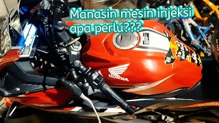 Cara memanasi mesin motor injeksi