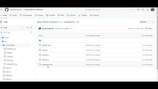 React Album movie collection project
