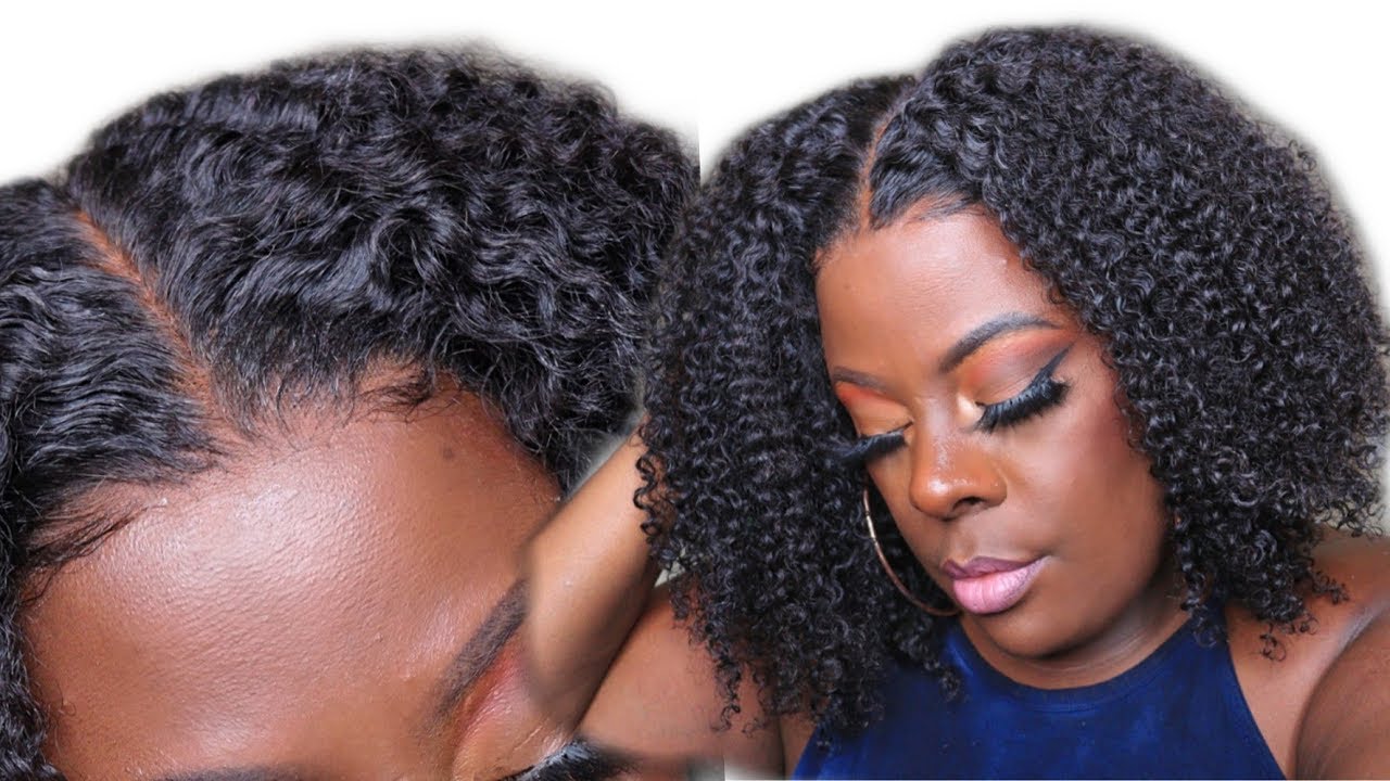 Wash n Go Ready Deep Bleached Knots Pre Plucked Kinky Curly Bob