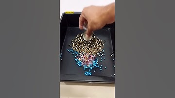 Colourful Pearls Drop from Different Glasses. #shorts #asmr #pearl #beads #satisfying #oddly #button