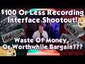 $100 Budget What's The Best (AND WORST) Cheap Digital Audio Recording Interface For Music Production