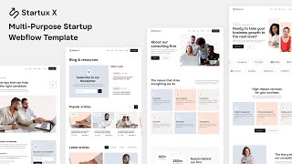 Startux X - Multi-Purpose Startup Webflow Template | BRIX Templates