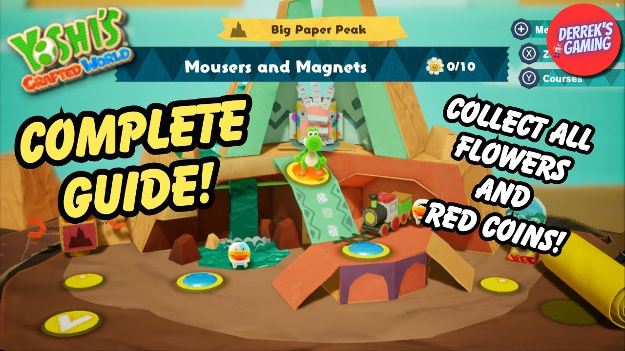 Yoshi's Crafted World | Mousers and Magnets 100% Guide (All