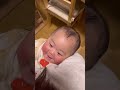 【8ヶ月時】パパママのマネして口を鳴らす赤ちゃん👶#shorts #赤ちゃん