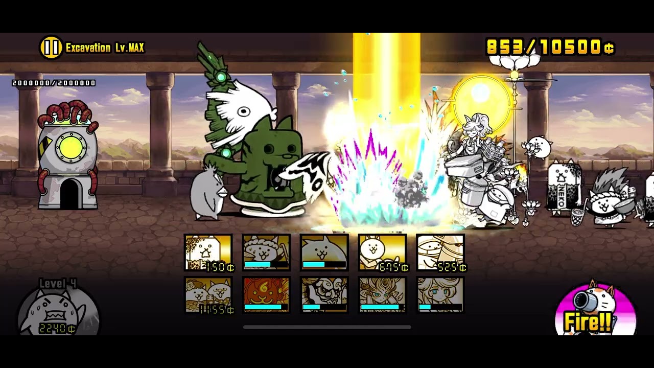 [Battle Cats] Gigahaniwan Strikes! - Excavation Lv.MAX (Unit Stats in the desc)