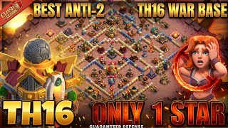 🏆 Best TH16 War Base 2026 | Unbeatable Anti Root Rider Layout | Clash of Clans