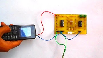 DTMF Receiver (MT8870D) Working Demo using Mobile Phone and LEDs