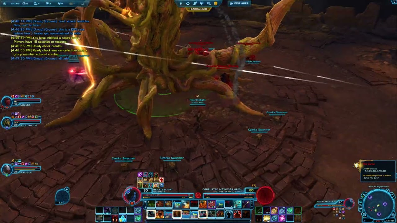 SWTOR Shrine Of Silence Master Mode 18-09-25 (Final Boss: with ingame mechanics explanation)