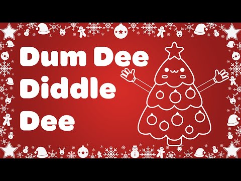 Dum Dee Diddle Dee Kids Christmas Tree Song with Lyrics 🎄