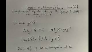 Group Theory (Automorphisms)