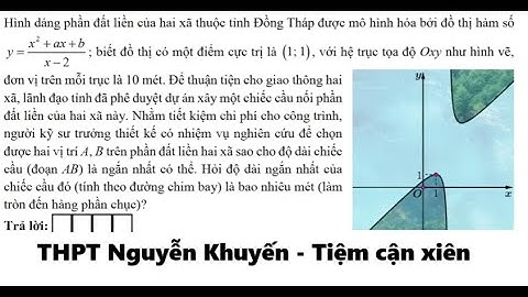 THPT Nguyễn Khuyến: Tiệm cận Hình dáng phần đất liền của hai xã thuộc tỉnh Đồng Tháp được mô hình
