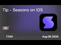 Tip - Seasons on iOS - Preview