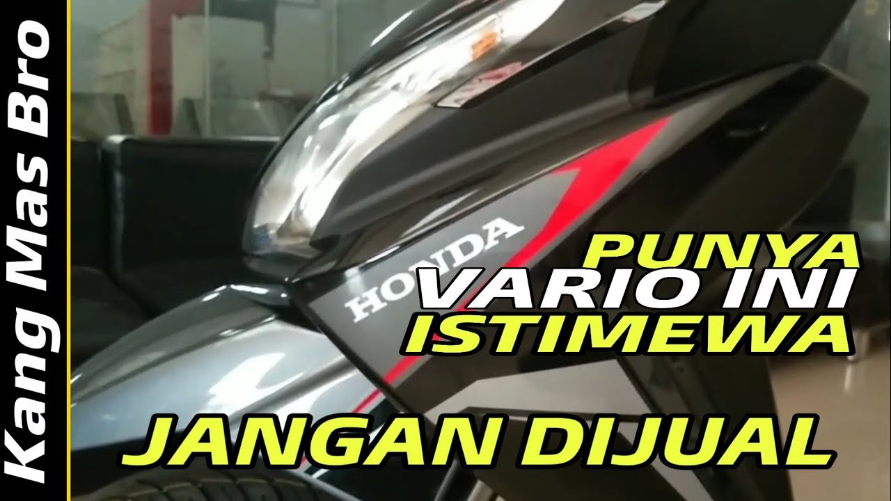 Honda Vario 110 Tidak Lagi Produksi - Jadi Motor Langka dan Istimewa Kang Mas Bro