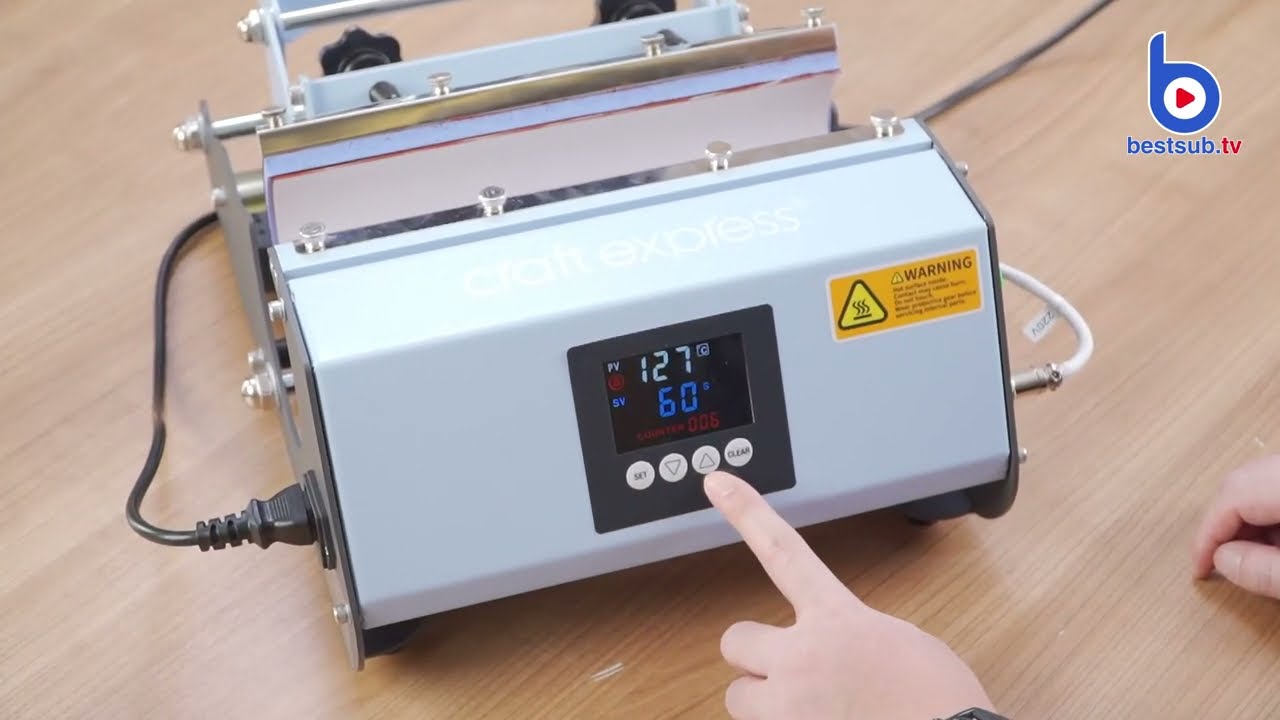 Basic Operation of Elite Tumbler Heat Press | How to Set Parameters & Button Functions