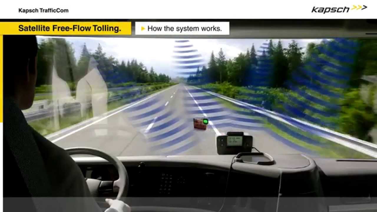 Satellite free-flow tolling by Kapsch TrafficCom