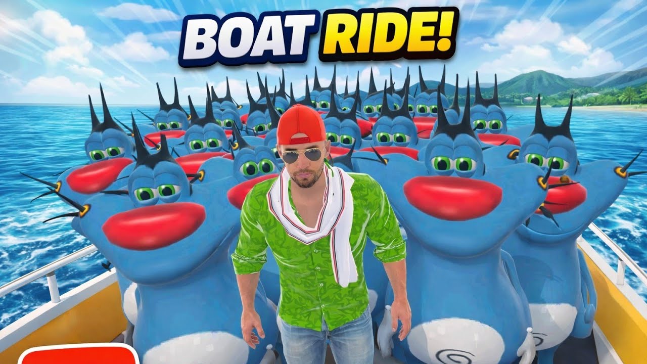 Jack invited oggy 💥 my house to buy 💸modified boat in Indian theft Auto simulator!