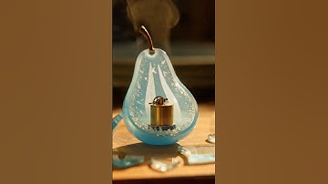 Slicing a Glass Pear in Extreme Macro—ASMR Shattering Perfection #ASMR #Macro #Satisfying