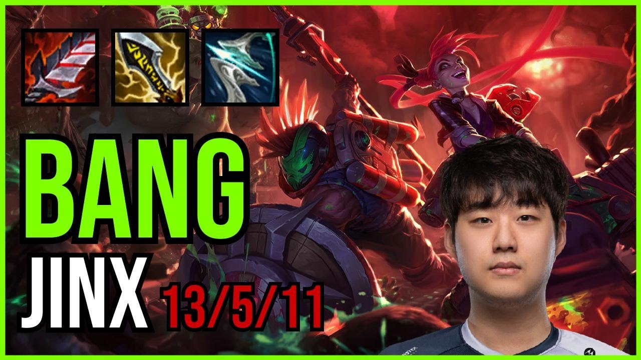 BANG - JINX vs TRISTANA ADC - KR Master - Patch 11.3 QUADRAKILL