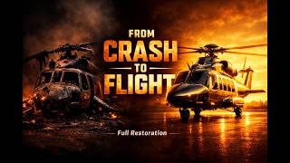Crash-Landed Helicopter Full Restoration | From Wreck to First Flight 🚁🔥