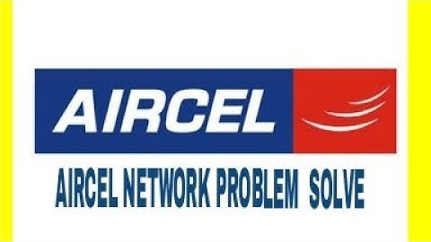 AIRCEL NETWORK PROBLEM SOLUTION | HOW TO FIXED AIRCEL  LOW SIGNALS