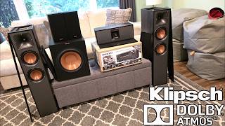 UNBOXING THE NEW HOME THEATER SURROUND SOUND SYSTEM KLIPSCHE REFERENCE DOLBY ATMOS ONKYO 9.2