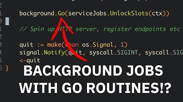 Backgrounds Jobs with Go Routines! - Golang Concurrency Example