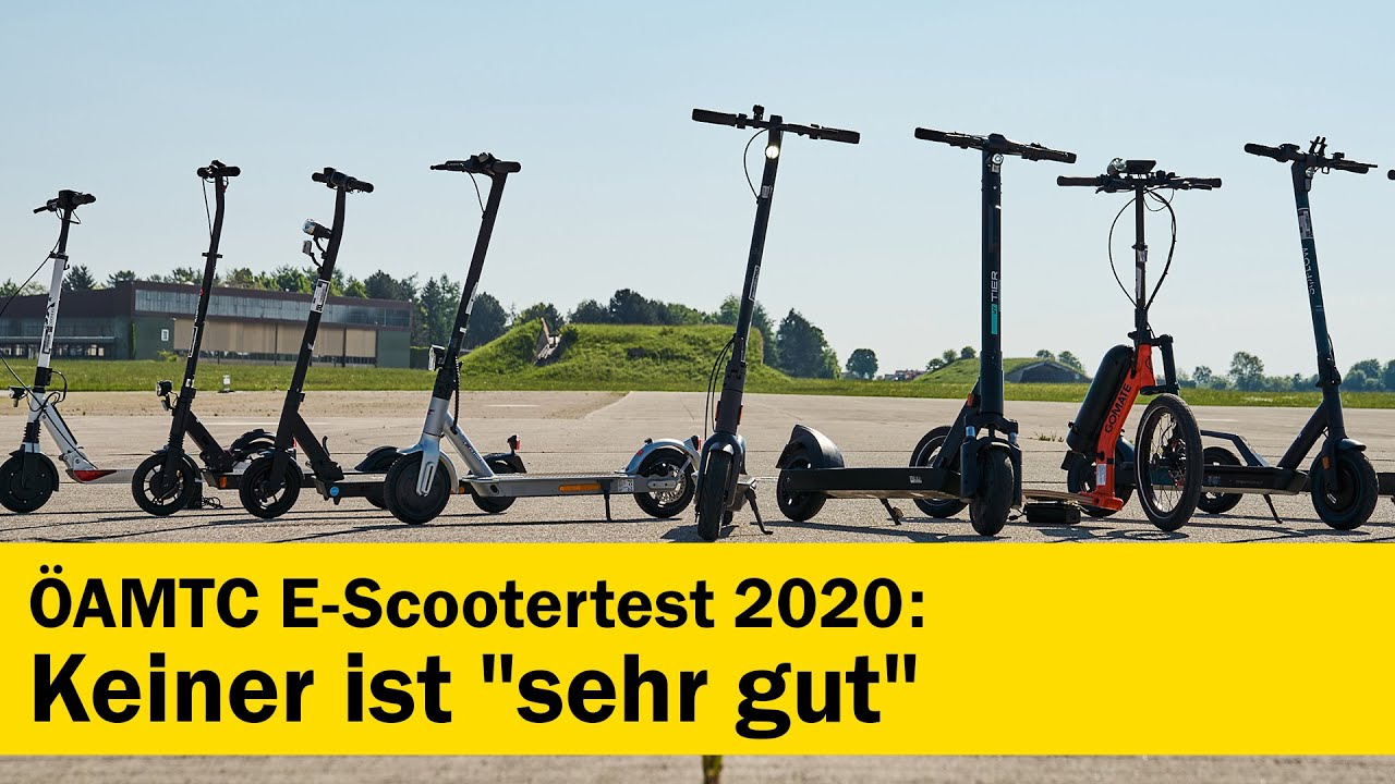 Test: 9 E-Scooter im ÖAMTC-Test 2020 | ÖAMTC