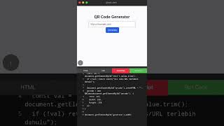 Cara membuat QR Code Generator Menggunakan html,CSS dan JS #html #coding #webdesign