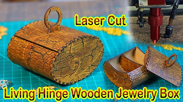 How to make Laser Cut Living Hinge Jewelry Box Wooden Jewellery Box Living Hinge Box Mini Box
