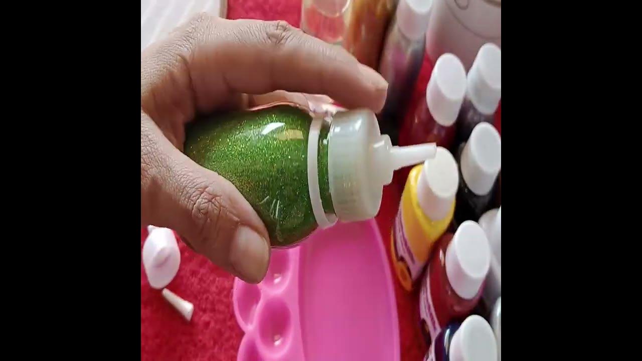  DIY Fabric Paints (8 GLITTER Colors)- 1oz bottles