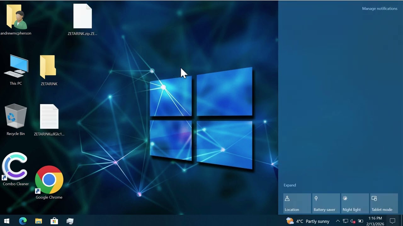 Инструкция по удалению программы-вымогателя Zetarink.