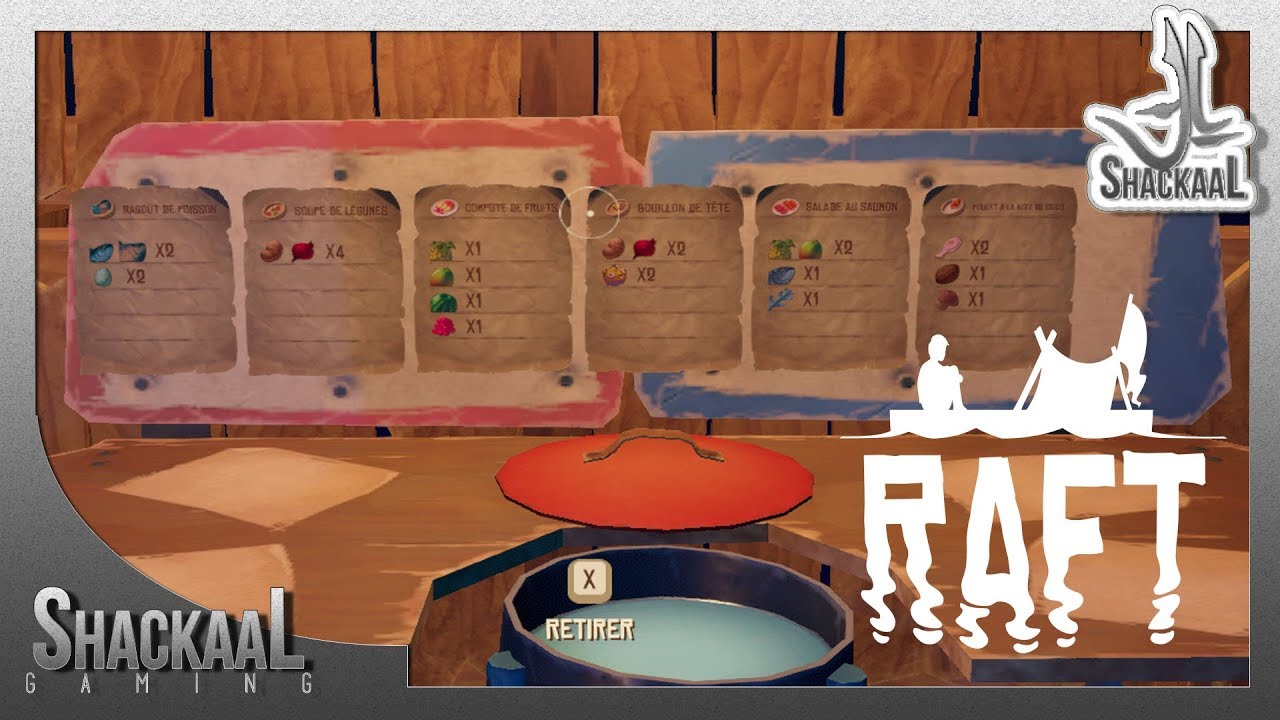 Recettes Raft :