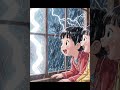 Heavy Rain in Village House | Ghibli Style Cinematic Rain Scene 🌧️#shortsvideo