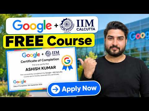 Google FREE AI Course with Certificate🔥September 2026 | Apply Now