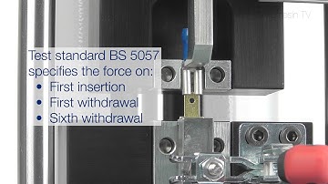 Testing Electrical Connectors - Mecmesin Force Measurement