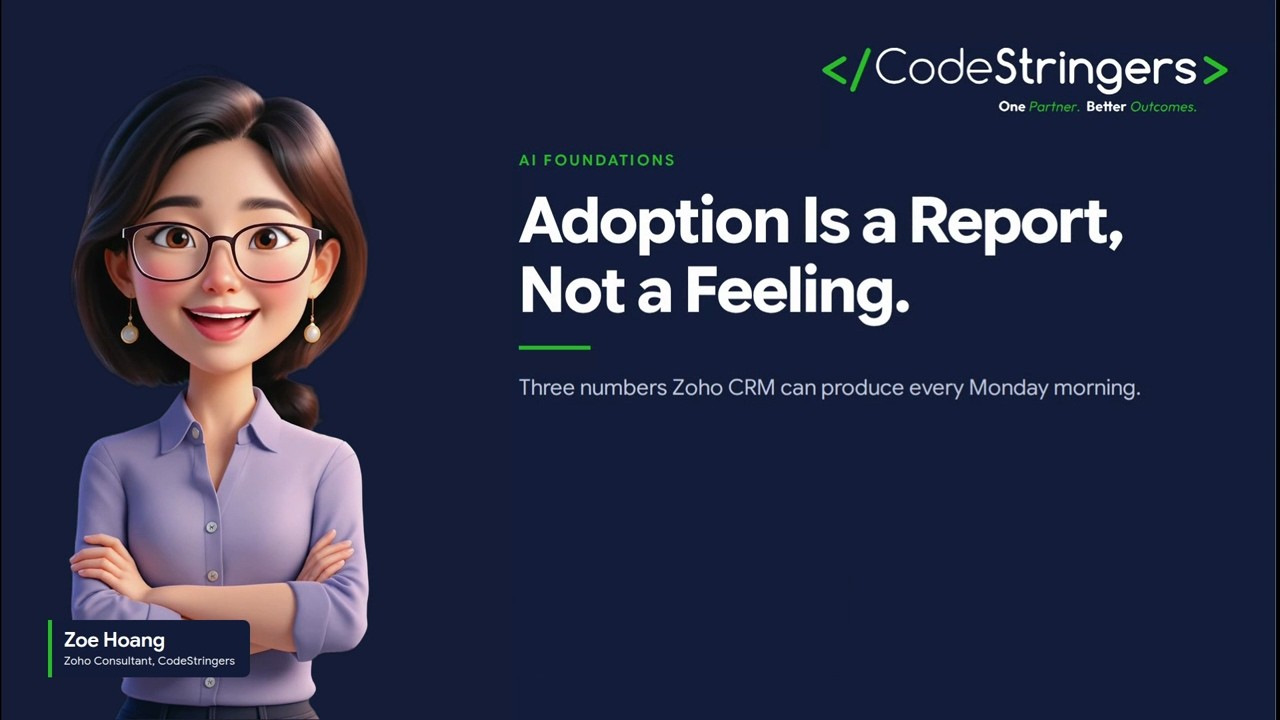 Adoption Is a Report, Not a Feeling | CRM Adoption