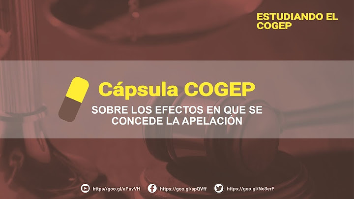 COGEP: Efectos en que se concede el recurso de apelación
