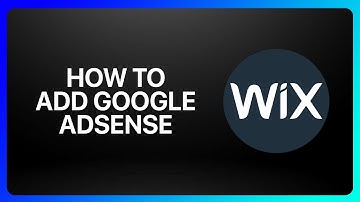 How To Add Google AdSense To Wix Website Tutorial