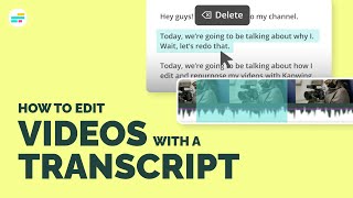How to Edit Videos by Editing Text (Trim with Transcript in Kapwing Online) screenshot 2