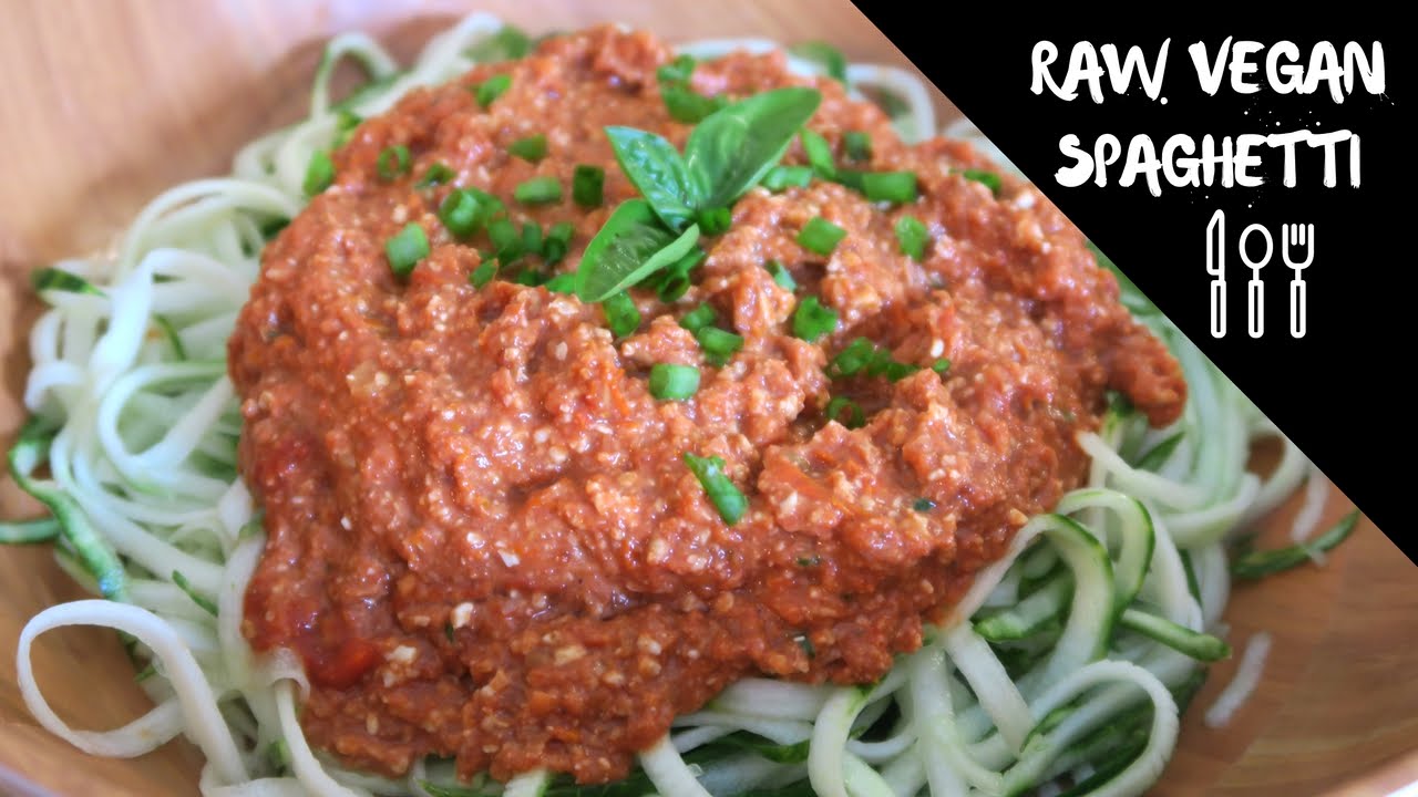 Raw Vegan Spaghetti YouTube