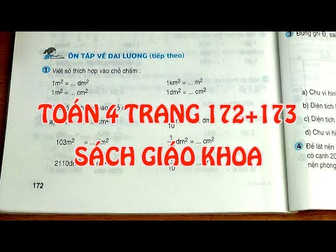 Video TOÁN LỚP 4 TRANG 172 173 SÁCH GIÁO KHOA - ÔN TẬP VỀ... - youtube