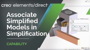 Associate Simplified Models in Simplification | Creo Elements/Direct 20.4