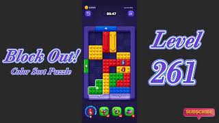 Block Out Level 261 Walkthrough | Color Sort Puzzle Gameplay | Go Answer