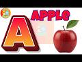 ⭐️🎩 A is for Apple 🍏 Phonics Song | Learning with Dancing Letters is fun | Numbers + Colors Song