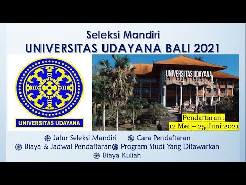 SELEKSI MANDIRI UNIVERSITAS UDAYANA BALI 2021