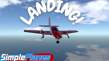 Twin-Prop-Engine LANDING! (SimplePlanes) #shorts