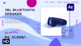 Details Market Product Advertisement Slideshow Animation - After Effects Tutorial - Urdu / Hindi Update