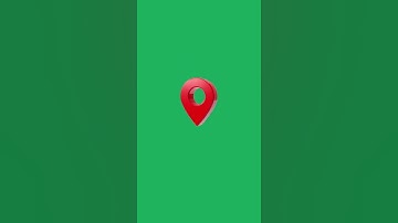 Location icon green screen background