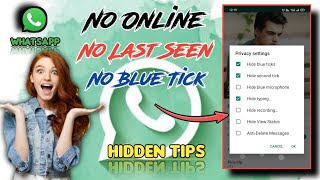 Whatsapp Hidden tips|| No online,No Last Seen, No Blue tick|| How to hide whatsapp chat|| Rezabul Te screenshot 1