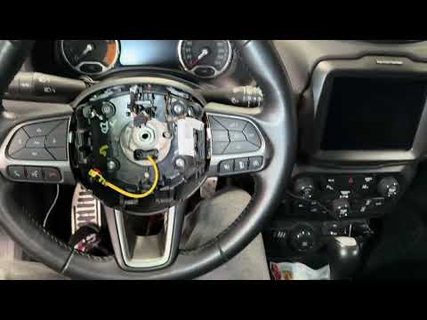 Leather and heated steering wheel replacement. Kierownica skórzana i grzana zamiana. Jeep Renegade